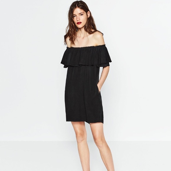 zara off shoulder dress